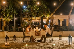 The hotel restaurant in our Philippines resort,  located beachfront with pool views